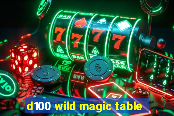 d100 wild magic table