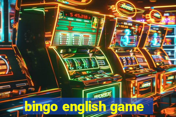 bingo english game