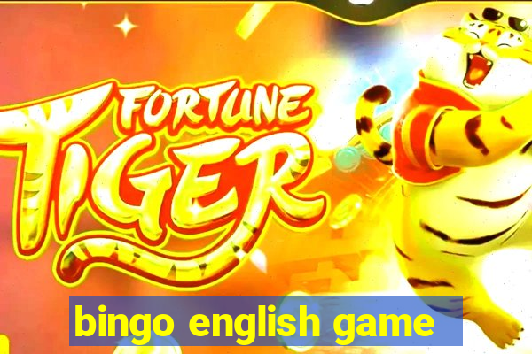 bingo english game