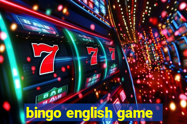 bingo english game