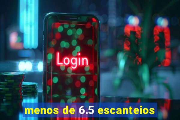 menos de 6.5 escanteios