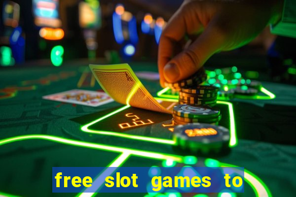 free slot games to win real money