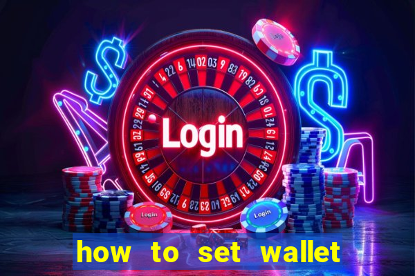 how to set wallet password in bingo plus