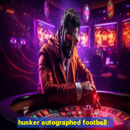 husker autographed football