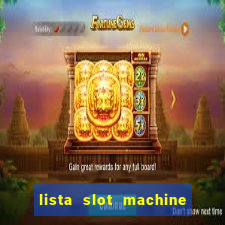 lista slot machine da bar