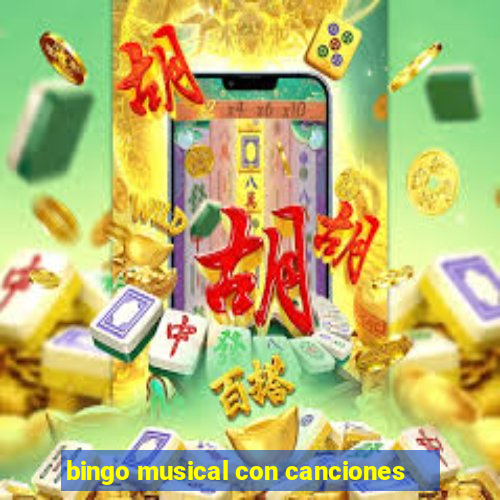 bingo musical con canciones