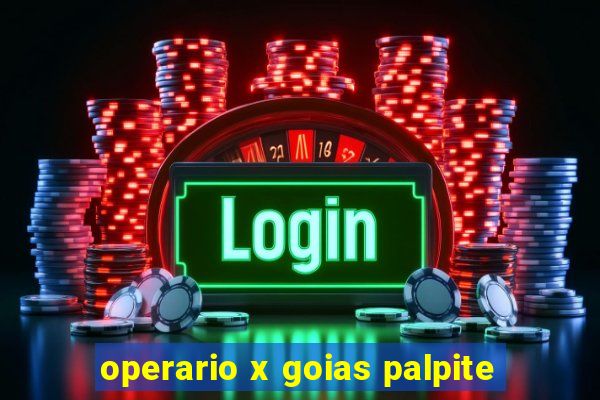 operario x goias palpite