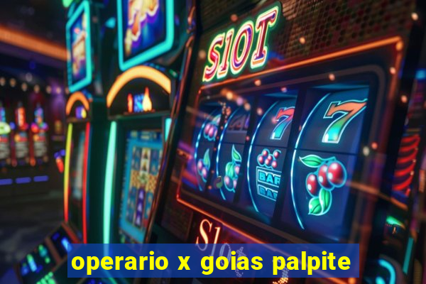 operario x goias palpite