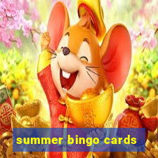 summer bingo cards