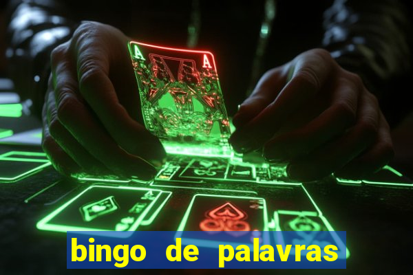 bingo de palavras para 3 ano