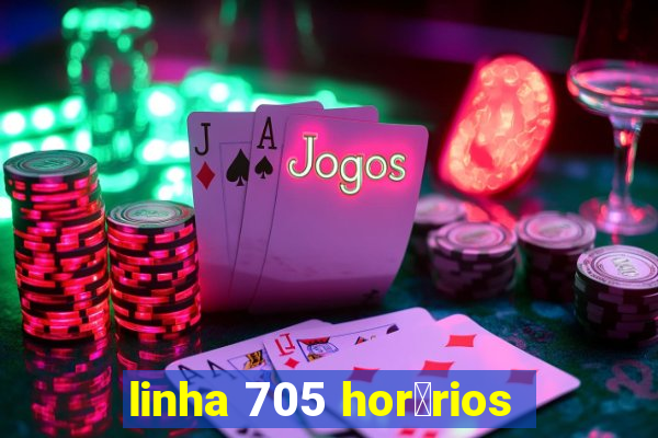 linha 705 hor谩rios