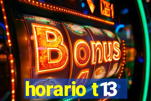 horario t13