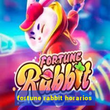 fortune rabbit horarios