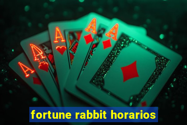 fortune rabbit horarios