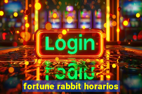 fortune rabbit horarios