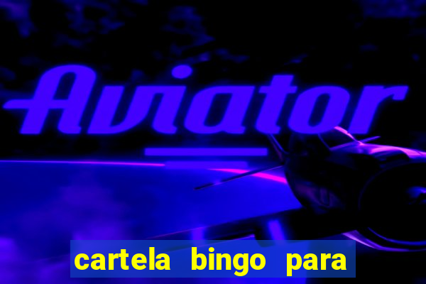 cartela bingo para cha de cozinha imprimir gratis