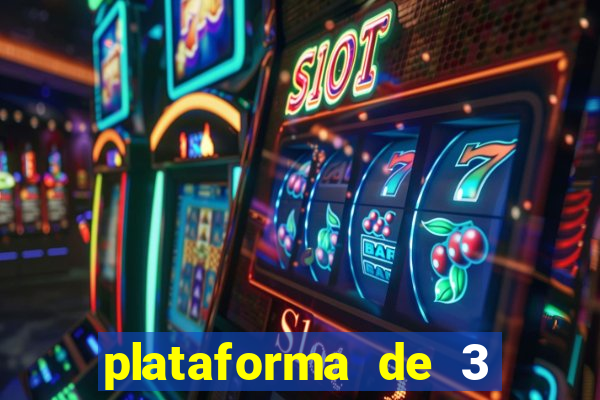 plataforma de 3 reais cassino