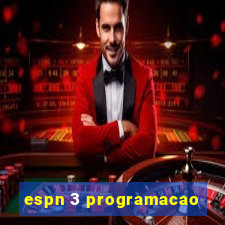 espn 3 programacao