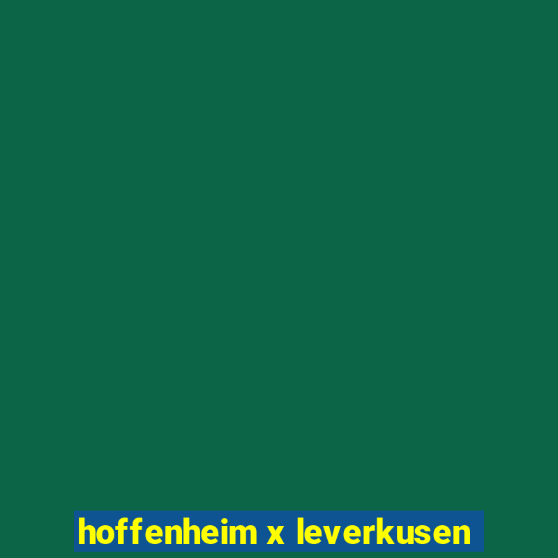 hoffenheim x leverkusen