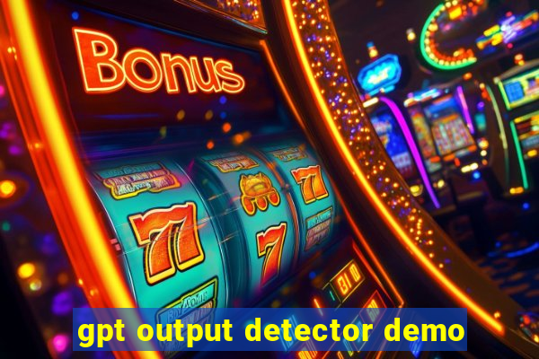 gpt output detector demo