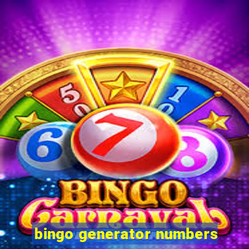 bingo generator numbers