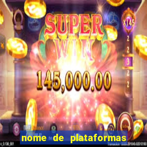 nome de plataformas de jogos