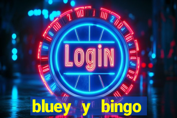 bluey y bingo bailando png