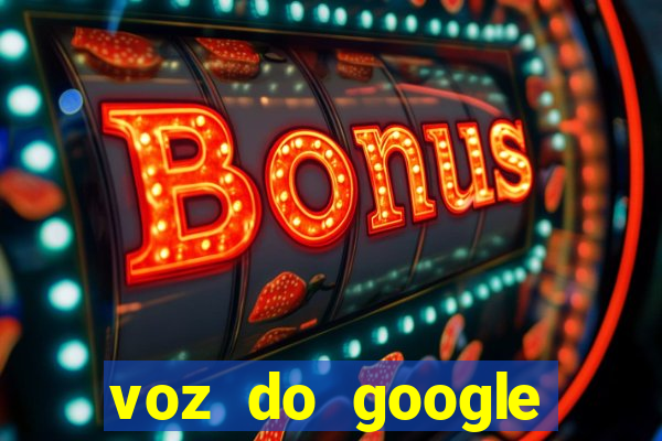 voz do google tradutor homem