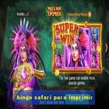 bingo safari para imprimir