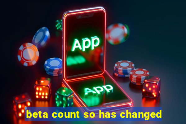 beta count so has changed