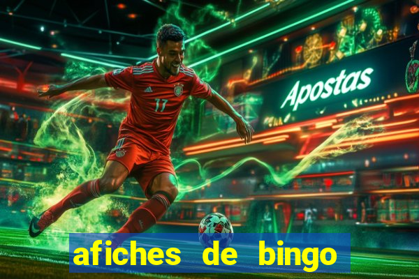 afiches de bingo para editar