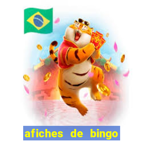 afiches de bingo para editar