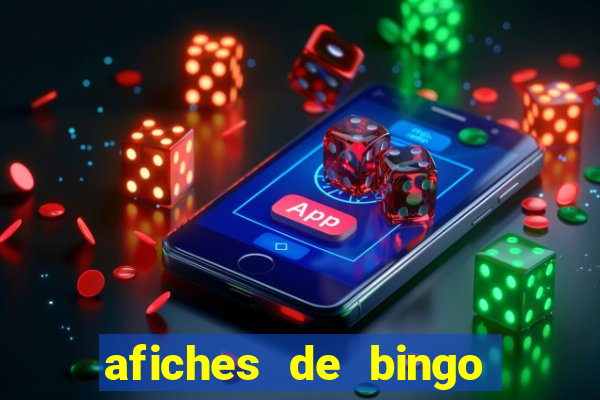 afiches de bingo para editar