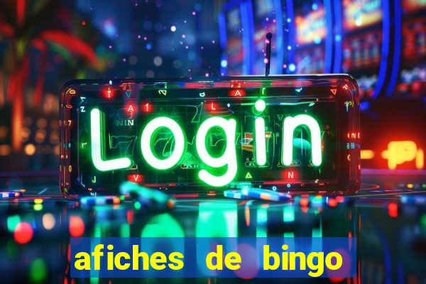 afiches de bingo para editar