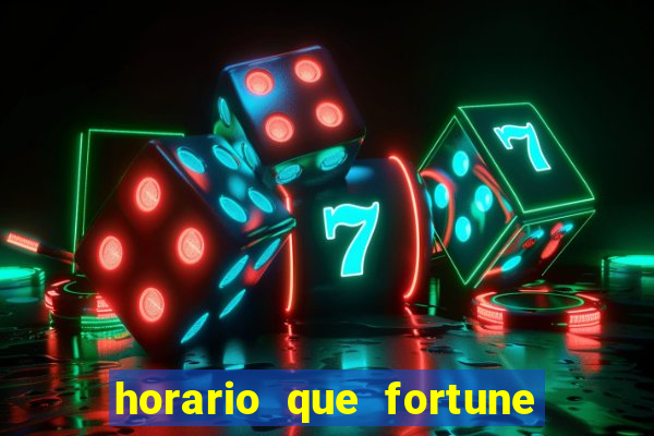 horario que fortune tiger paga