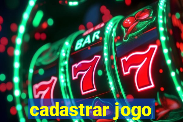 cadastrar jogo