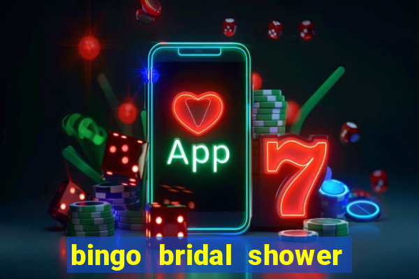 bingo bridal shower games free printables