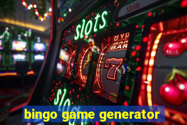 bingo game generator