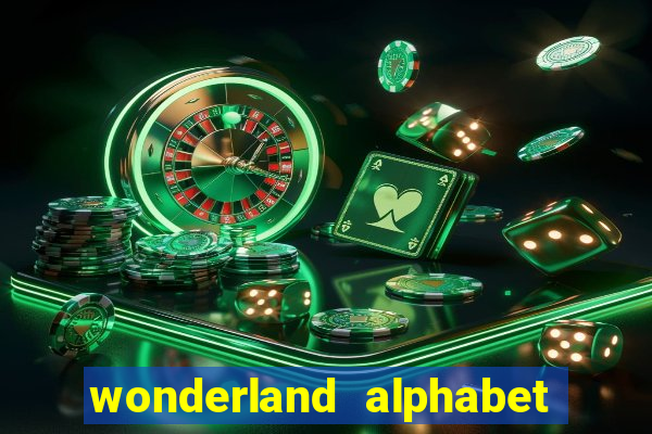 wonderland alphabet comic studio