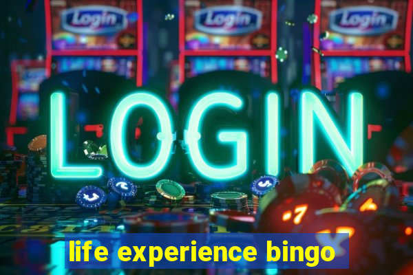 life experience bingo