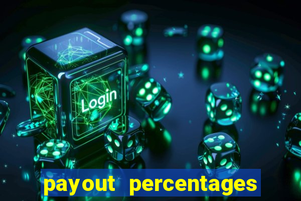 payout percentages of slot machines