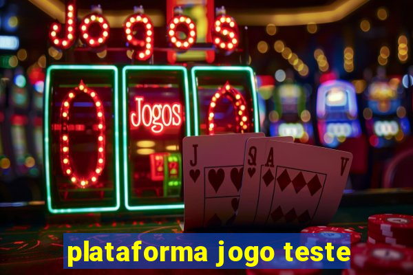 plataforma jogo teste