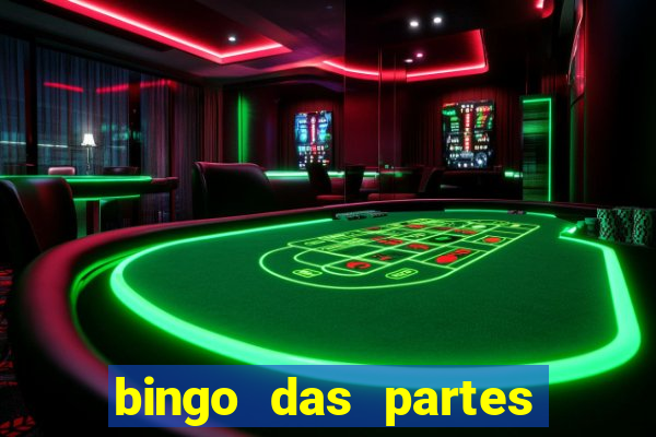 bingo das partes do corpo