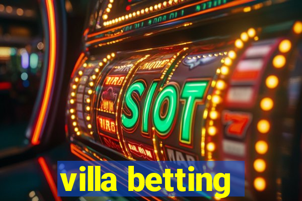 villa betting