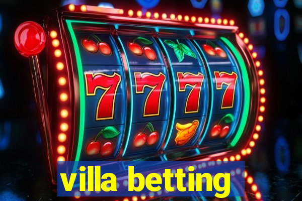 villa betting