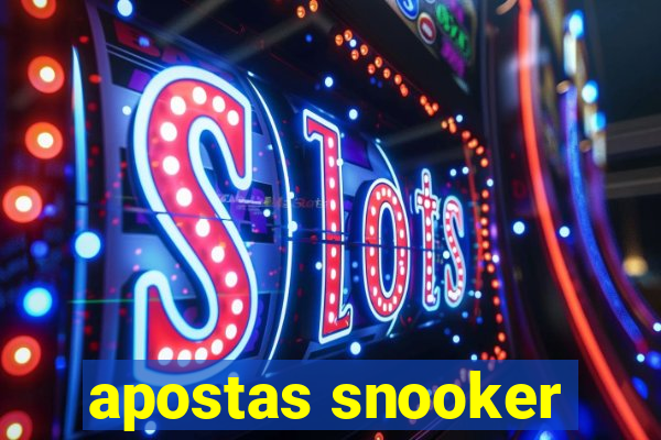 apostas snooker