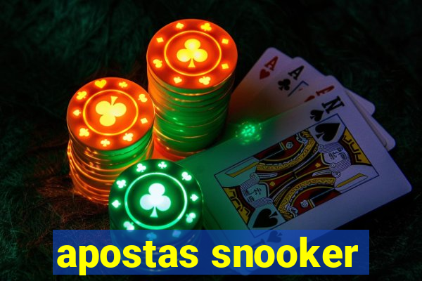 apostas snooker