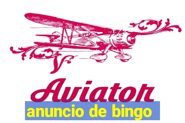 anuncio de bingo