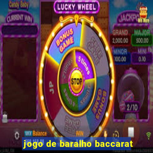 jogo de baralho baccarat