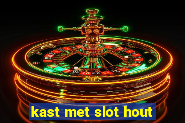 kast met slot hout